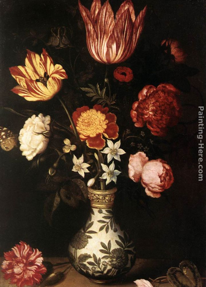 Flower Piece painting - Ambrosius Bosschaert the Elder Flower Piece art painting